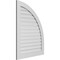 Ekena Millwork Quarter Round Top Right Surface Mount PVC Gable Vent w/ 3-1/2"W x 1"P Standard Frame, 32"W x 42"H GVPQR32X4201SF - alternate 5